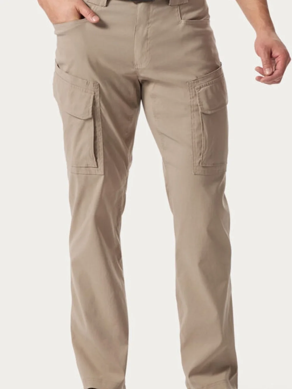 Duluth Trading Co Men's Flex Dry On The Go Cargo Pants — Khaki Tan 40x32
